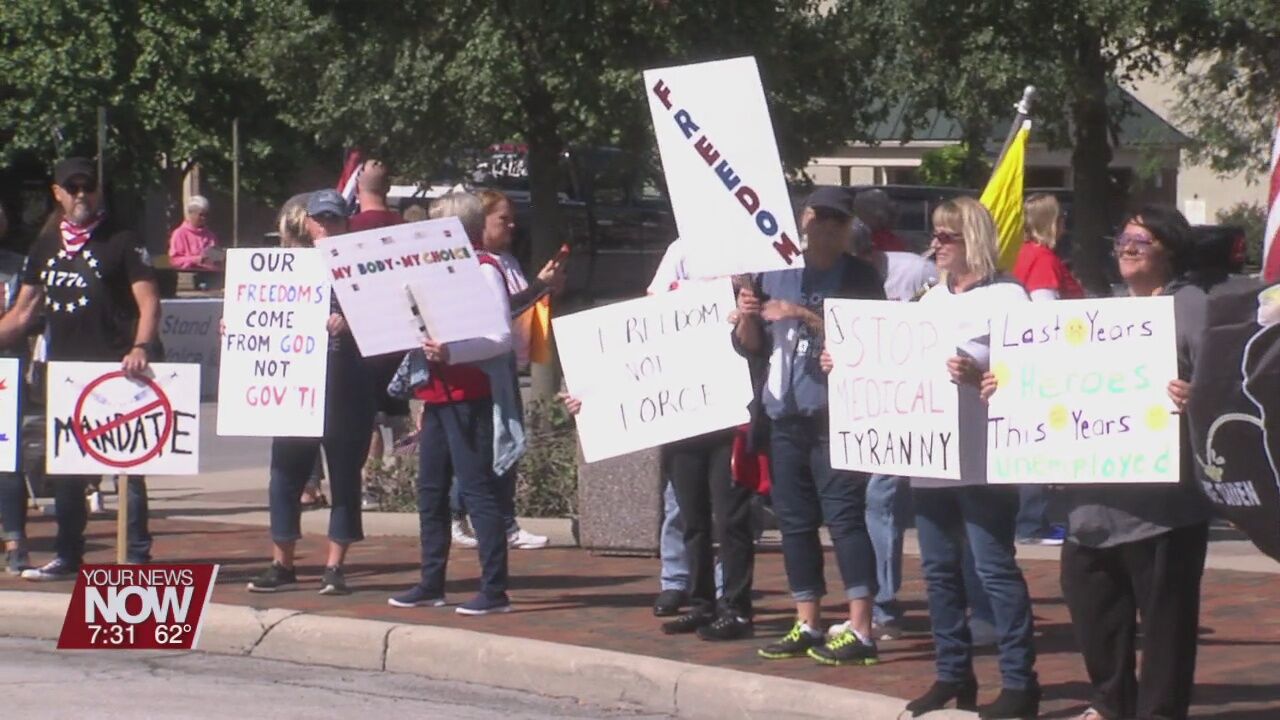 Rally for medical freedom held in downtown Lima Saturday